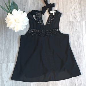 🟡 2/$25 Monteau Black Dressy Tank